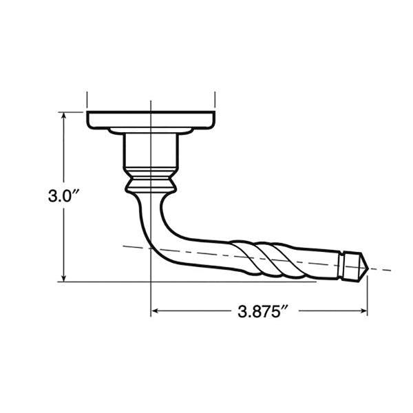 5132 Estate Lever, Right Hand - Satin Chrome - 5132 Estate Lever, Right Hand - Satin Chrome