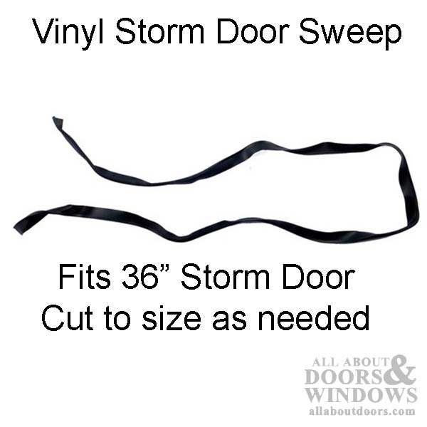 Vinyl Storm OffSet Y Shape Door Sweep Larson OffSet Y Shape Draft Stopper - Black - Vinyl Storm OffSet Y Shape Door Sweep Larson OffSet Y Shape Draft Stopper - Black