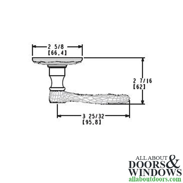 Baldwin 6932 Nassau Outside Entrance Trim - With Left/Right 5121 Levers - Satin Brass and Brown - Baldwin 6932 Nassau Outside Entrance Trim - With Left/Right 5121 Levers - Satin Brass and Brown