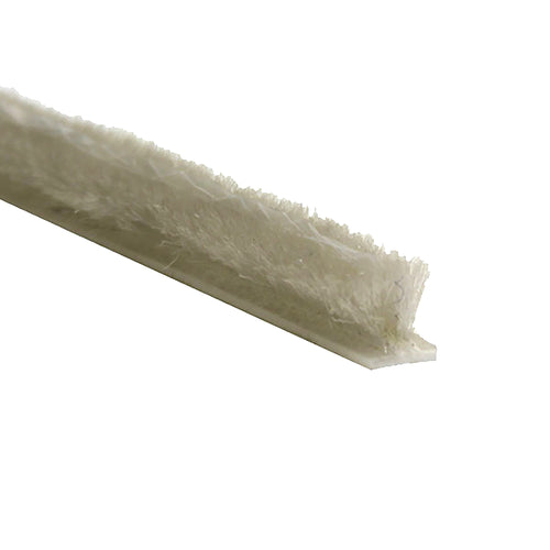 Fuzzy Weatherstrip .230 T-Backing x .280 Pile with Fin Seal - Choose Color - Fuzzy Weatherstrip .230 T-Backing x .280 Pile with Fin Seal - Choose Color