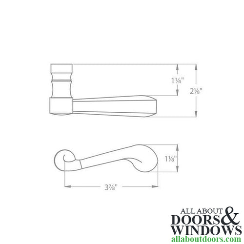 Ashley Norton Chiltern Single Dummy Lever with Rose, Right Handed - Dark Oil Rubbed Bronze - Ashley Norton Chiltern Single Dummy Lever with Rose, Right Handed - Dark Oil Rubbed Bronze