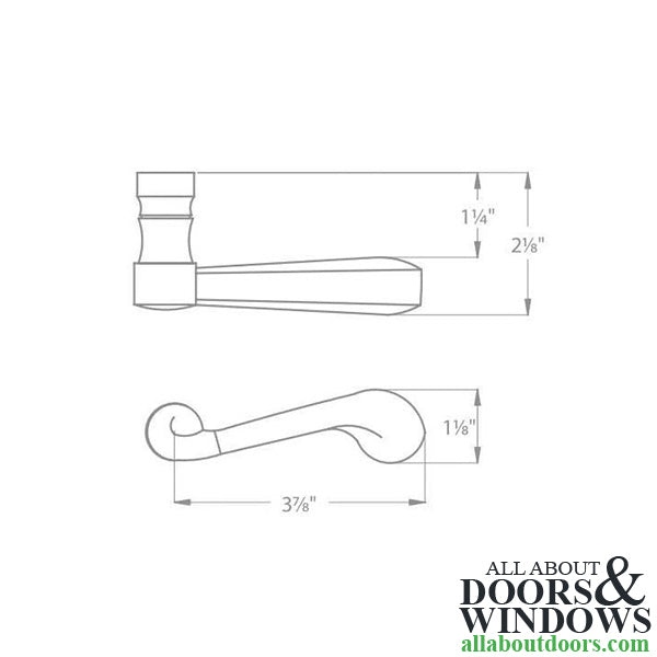 Ashley Norton Chiltern Single Dummy Lever with Rose, Right Handed - Dark Oil Rubbed Bronze - Ashley Norton Chiltern Single Dummy Lever with Rose, Right Handed - Dark Oil Rubbed Bronze