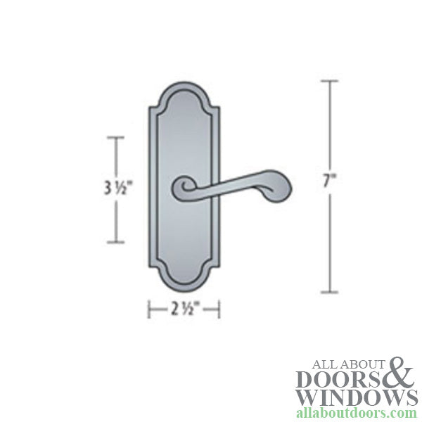 Ashley Norton Chiltern Dummy Lever, Left Handed, with SR Escutcheon - Light Bronze - Ashley Norton Chiltern Dummy Lever, Left Handed, with SR Escutcheon - Light Bronze