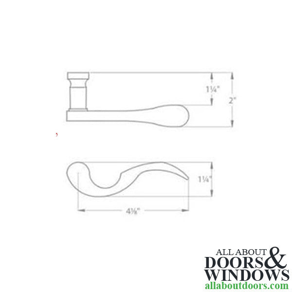Ashley Norton Chester Dummy Lever, Right Hand, with SE Escutcheon - Dark Oil Rubbed Bronze - Ashley Norton Chester Dummy Lever, Right Hand, with SE Escutcheon - Dark Oil Rubbed Bronze