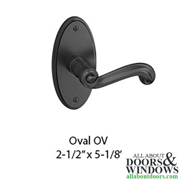 Ashley Norton Chiltern Dummy Lever, Right Handed, with Oval Escutcheon - Dark Oil Rubbed Bronze - Ashley Norton Chiltern Dummy Lever, Right Handed, with Oval Escutcheon - Dark Oil Rubbed Bronze