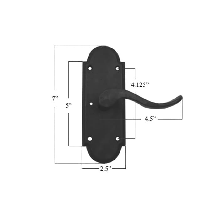 Ashley Norton Chester Left Dummy Lever with SR Escutcheon Bronze - Ashley Norton Chester Left Dummy Lever with SR Escutcheon Bronze