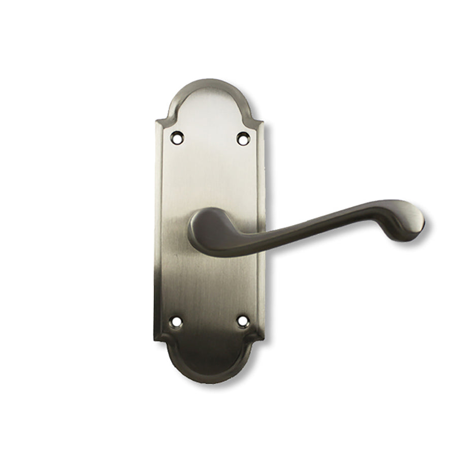 Ashley Norton Shropshire 800 Dummy Lever, Right Handed, with SR Escutcheon - Satin Nickel - Ashley Norton Shropshire 800 Dummy Lever, Right Handed, with SR Escutcheon - Satin Nickel