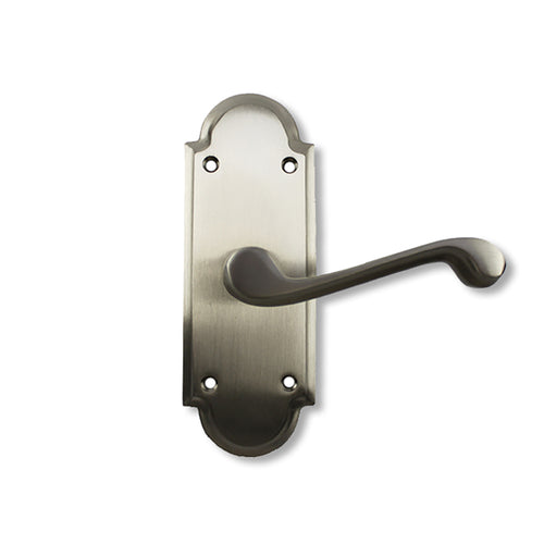 Ashley Norton Shropshire 800 Dummy Lever, Right Handed, with SR Escutcheon - Satin Nickel - Ashley Norton Shropshire 800 Dummy Lever, Right Handed, with SR Escutcheon - Satin Nickel