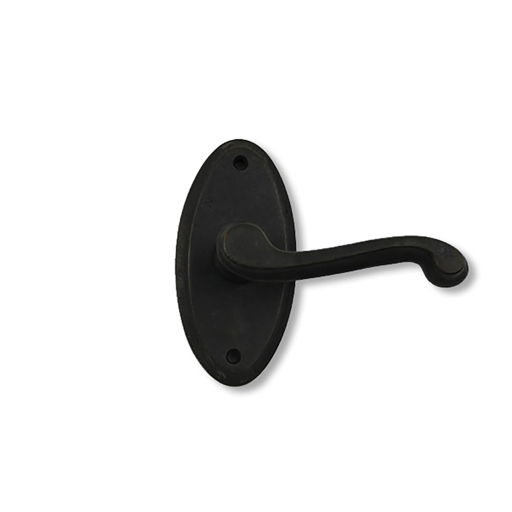 Ashley Norton Shropshire 800 Dummy Lever, Right Handed, with Oval Escutcheon - Dark Bronze - Ashley Norton Shropshire 800 Dummy Lever, Right Handed, with Oval Escutcheon - Dark Bronze
