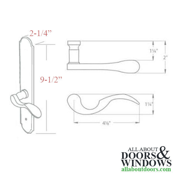 Ashley Norton Chester Lever Full Dummy with Escutcheon - Ashley Norton Chester Lever Full Dummy with Escutcheon