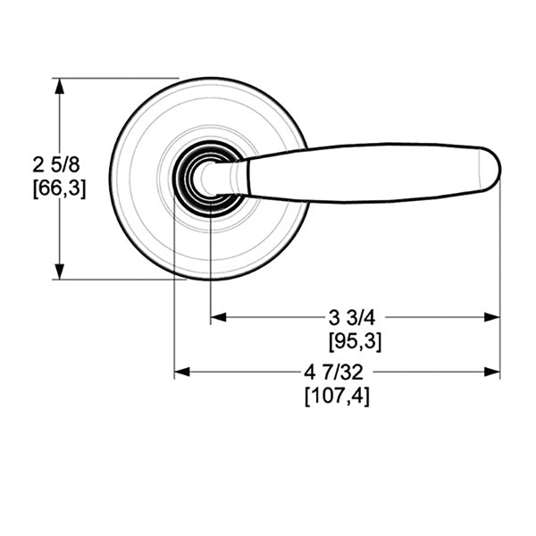 5106 Estate Lever - Oil Rubbed Bronze - 5106 Estate Lever - Oil Rubbed Bronze