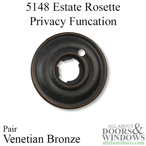 5148 Estate Rosette, Pair, Privacy Function, 2-5/8