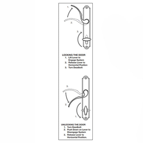 HLS9000 SWD Multipoint Operational Sticker, Left Hand, English, 3.5