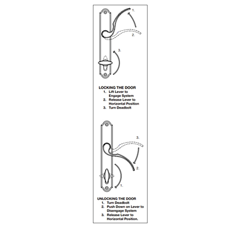 HLS9000 SWD Multipoint Operational Sticker, Right Hand, English, 3.5