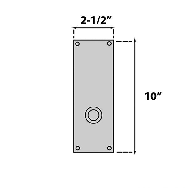 Baldwin San Diego Interior Escutcheon with Knob Hole, Half Pair - Oil-Rubbed Bronze - Baldwin San Diego Interior Escutcheon with Knob Hole, Half Pair - Oil-Rubbed Bronze