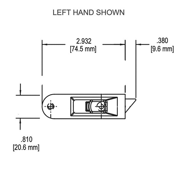 Truth Legacy Surface Mounted Tilt Latch - Truth Legacy Surface Mounted Tilt Latch
