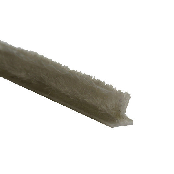 Weatherstrip - .187 T-Backing x .310 Fuzzy Pile, with Fin Seal - Choose Color - Weatherstrip - .187 T-Backing x .310 Fuzzy Pile, with Fin Seal - Choose Color
