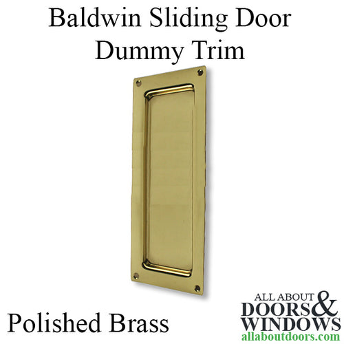 Baldwin Sliding Door Dummy Trim, 6-1/2