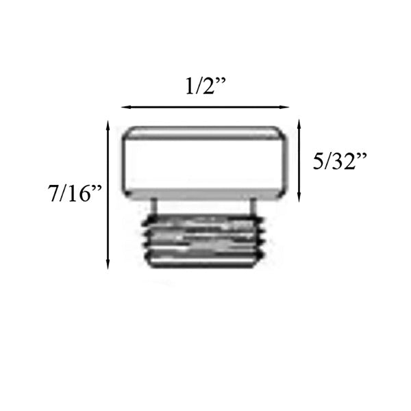 Baldwin 1035-TIP Button Tip Pair for Square Corner Hinge - Polished Brass - Baldwin 1035-TIP Button Tip Pair for Square Corner Hinge - Polished Brass