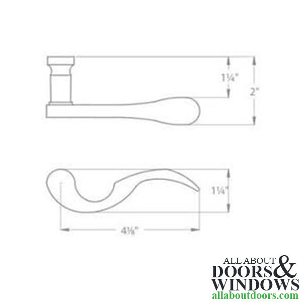 Ashley Norton - Chester (2000) Full Dummy Lever Set, Left Handed - Polished Brass - Ashley Norton - Chester (2000) Full Dummy Lever Set, Left Handed - Polished Brass