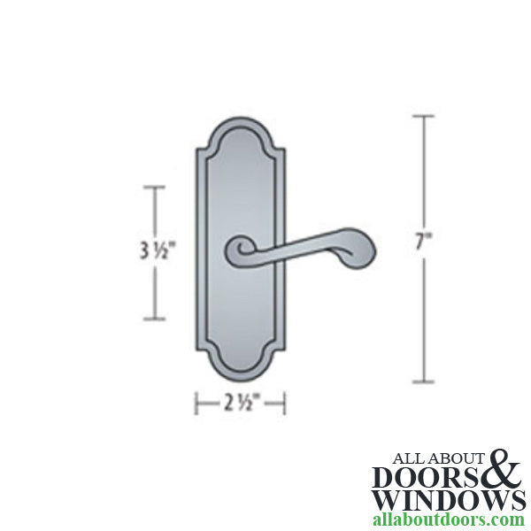 Ashley Norton Chiltern Dummy Lever, Right Handed, with SR Escutcheon - Light Medium Bronze - Ashley Norton Chiltern Dummy Lever, Right Handed, with SR Escutcheon - Light Medium Bronze