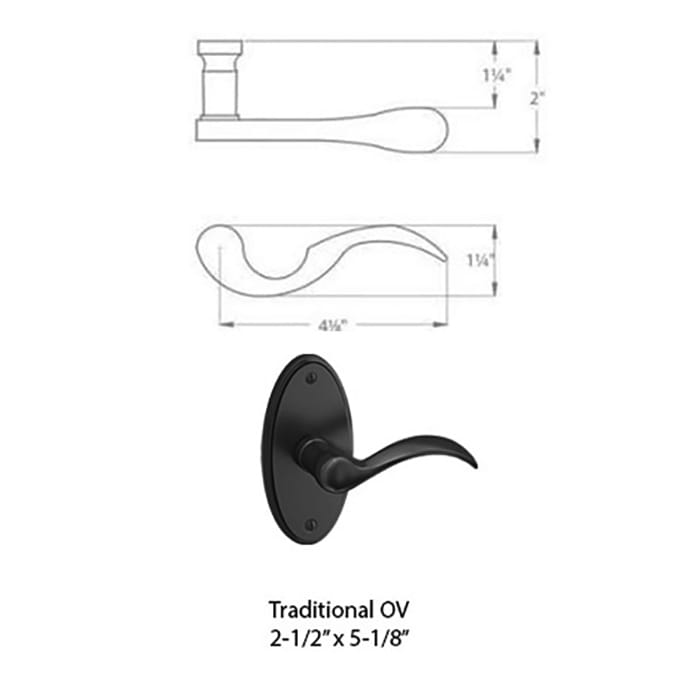 Ashley Norton Oval Escutcheon with Chester Lever, Passage Function, Right Handed - Satin Nickel - Ashley Norton Oval Escutcheon with Chester Lever, Passage Function, Right Handed - Satin Nickel