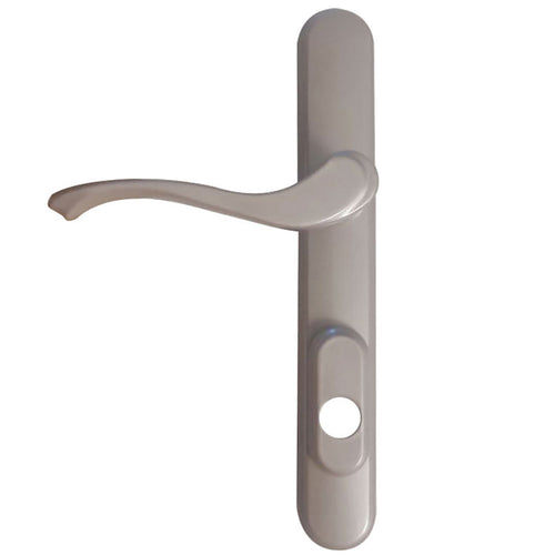Marvin Active Exterior Keyed Cambridge Handle, Left Hand Multipoint Lock Trim - Almond Frost - Marvin Active Exterior Keyed Cambridge Handle, Left Hand Multipoint Lock Trim - Almond Frost