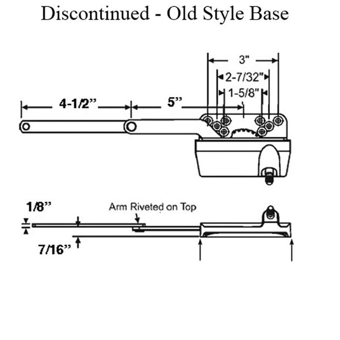 Truth 15.30 Traditional Split Arm Operator, Straight 4-1/2