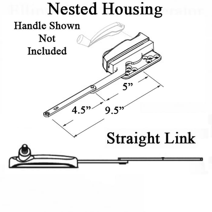 Truth 15.30 Weather Shield Split Arm Nested Operator Straight 4-1/2
