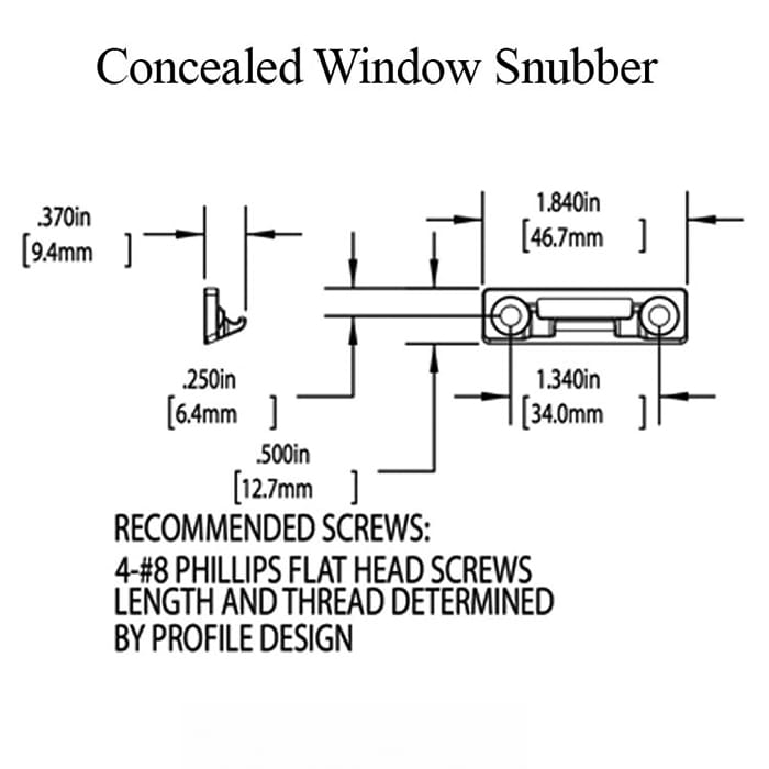 Window Snubber For Casement And Awning Windows Die Cast - Window Snubber For Casement And Awning Windows Die Cast