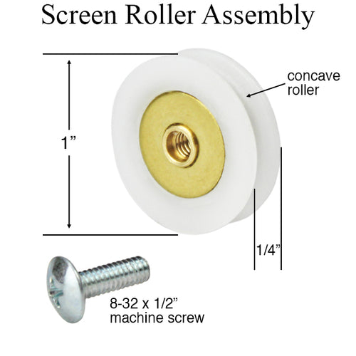 Screen Roller Assembly, Replacement Wheels- 2 pack - Screen Roller Assembly, Replacement Wheels- 2 pack
