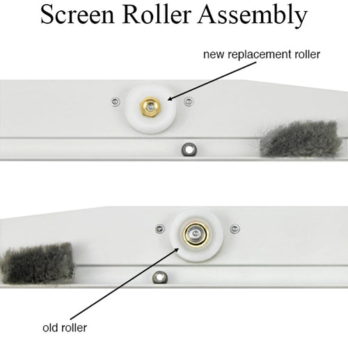 Screen Roller Assembly, Replacement Wheels- 2 pack - Screen Roller Assembly, Replacement Wheels- 2 pack