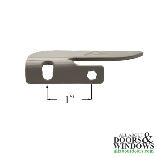 Pro Shield Sash Lock Hook, Flange Keeper, Right Hand - Pro Shield Sash Lock Hook, Flange Keeper, Right Hand