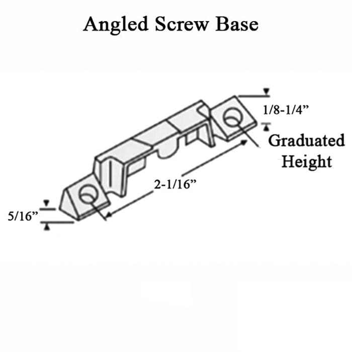 Truth 40882.13  Lug Keeper 5/16 wide, 2-1/16 Screw holes - Truth 40882.13  Lug Keeper 5/16 wide, 2-1/16 Screw holes