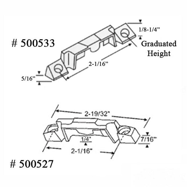Truth 40882.13  Lug Keeper 5/16 wide, 2-1/16 Screw holes - Truth 40882.13  Lug Keeper 5/16 wide, 2-1/16 Screw holes
