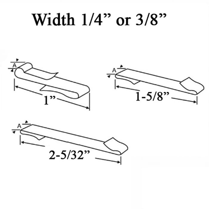 Jamb liner Clip - Medium  “S” , 1-5/8