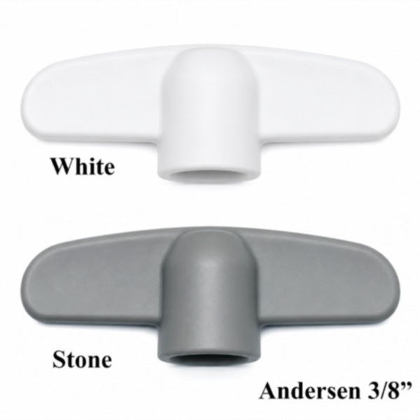 Andersen Replacement T-Handle 3/8 spline  Casement / Awning windows - Choose Color - Andersen Replacement T-Handle 3/8 spline  Casement / Awning windows - Choose Color