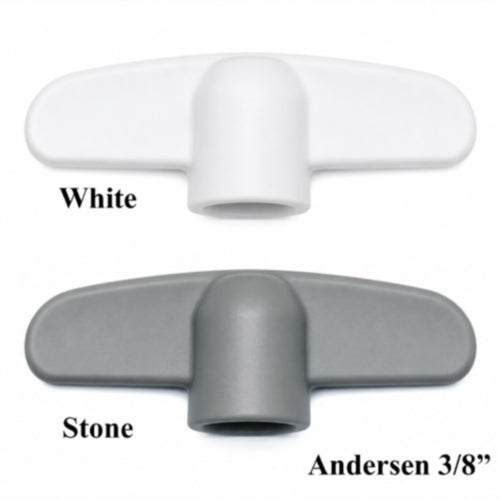 Andersen Replacement T-Handle 3/8 spline  Casement / Awning windows - Choose Color - Andersen Replacement T-Handle 3/8 spline  Casement / Awning windows - Choose Color