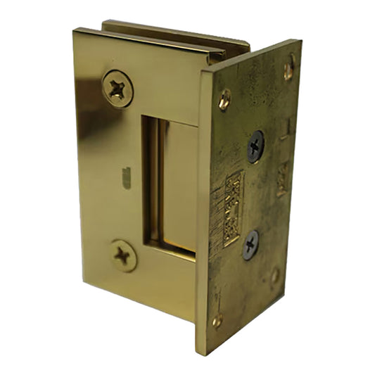 Wall Mount Full Back Plate Standard Shower Door Hinge 2" x 3-1/2"