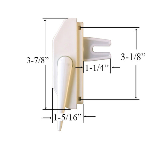 G-U Weather Shield Casement Sash lock, Visions 2001, Plastic - G-U Weather Shield Casement Sash lock, Visions 2001, Plastic