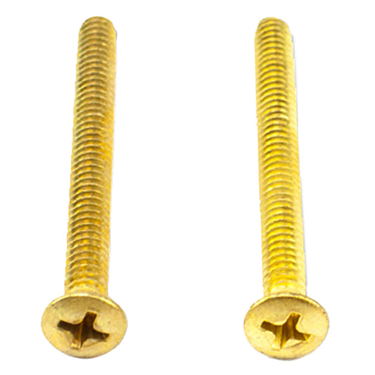 Machine Screw 10-24 x 2" for 2-1/4" Thick Door, Each - Brass