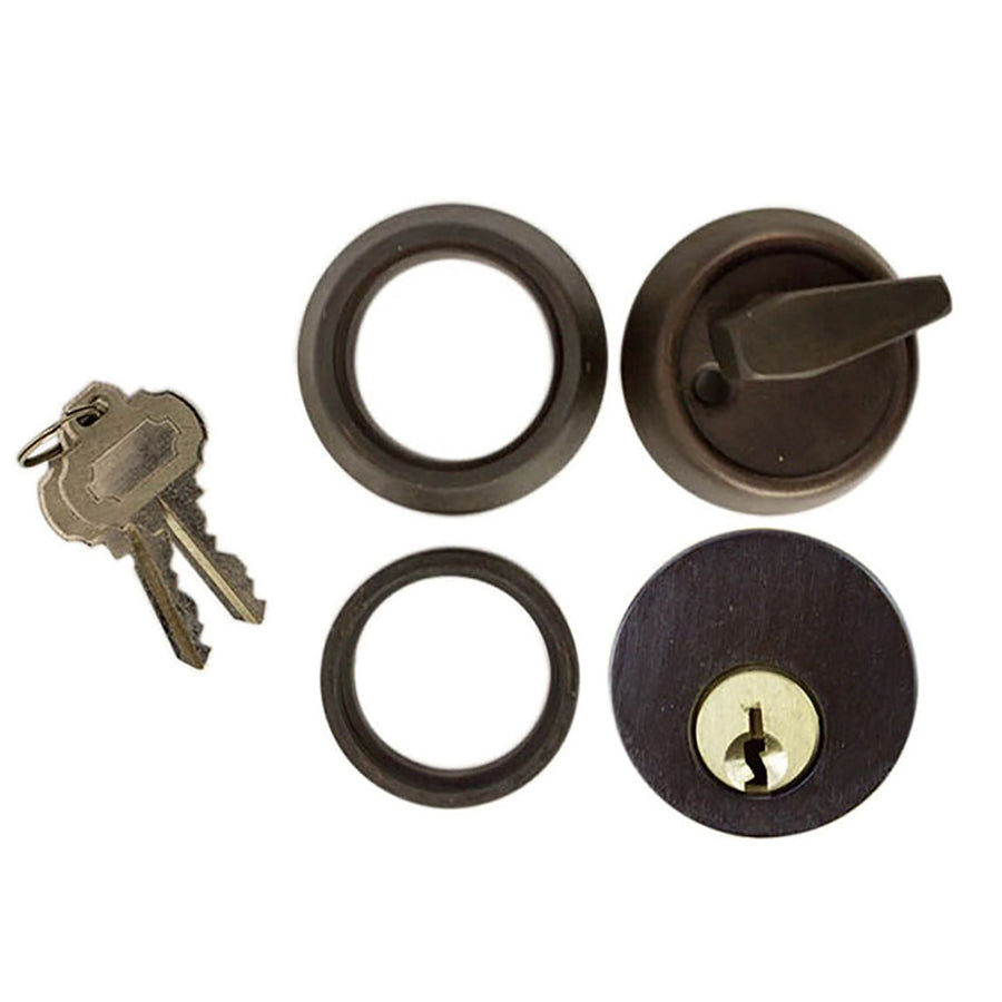 Single Cylinder Deadbolt,  Standard Duty - Oil Rubbed Bronze - Single Cylinder Deadbolt,  Standard Duty - Oil Rubbed Bronze