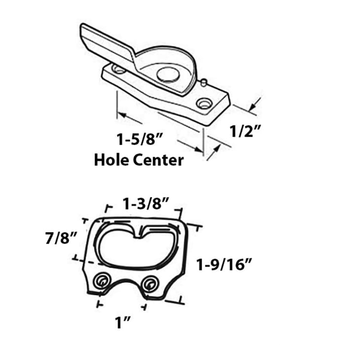 Sash Lock 1-5/8