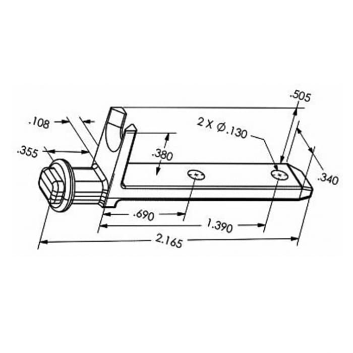Pivot Bar 2-3/16