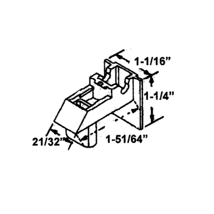 Alcan Top Sash Cam / Roller Housing - White - Alcan Top Sash Cam / Roller Housing - White
