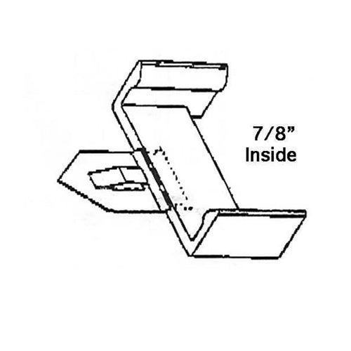 Window Grille, Single Ear - Clear, Metal Point - Window Grille, Single Ear - Clear, Metal Point