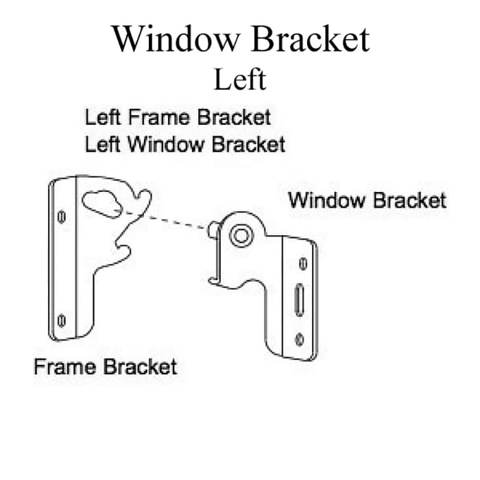 Weather Shield  Visions 2000 Basement window Top Sash Bracket, LH - Weather Shield  Visions 2000 Basement window Top Sash Bracket, LH