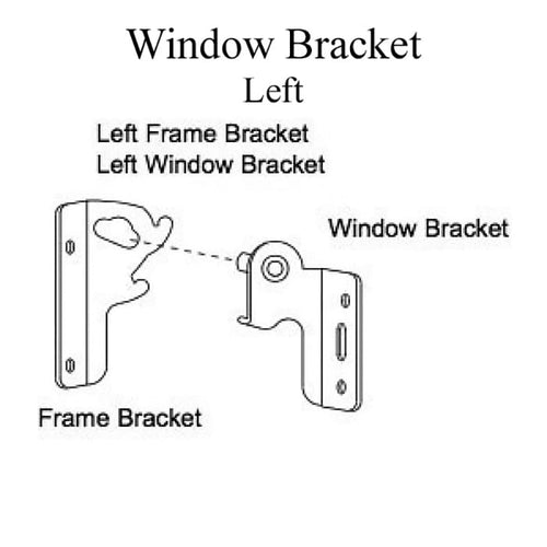 Weather Shield  Visions 2000 Basement window Top Sash Bracket, LH - Weather Shield  Visions 2000 Basement window Top Sash Bracket, LH