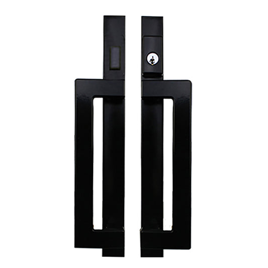 Truth Modern Door Handle For Sliding Patio Door Handle Active Keyed 11 15/16 Inch Screw Hole Spacing