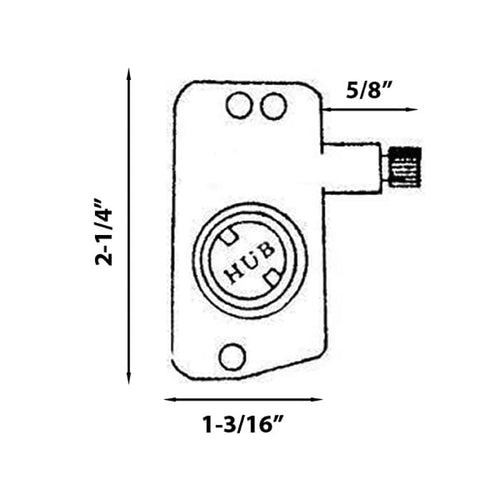 Side Mount Torque Operator for Awning or Louvre Windows 11/16